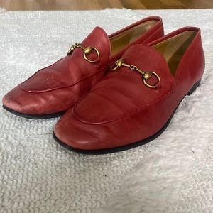 Gucci Jordan Red Loafers